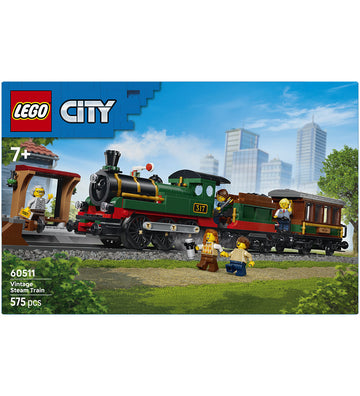 LEGO® City - Vintage Stoomtrein 60511 - 575 Onderdelen - LEGO® - OneSize - Blokken