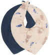 Pippi Kwijlslabbetje - Puntig - 2-pack - BIG Dipper - Pippi Baby - OneSize - Kwijlsjaaltjes