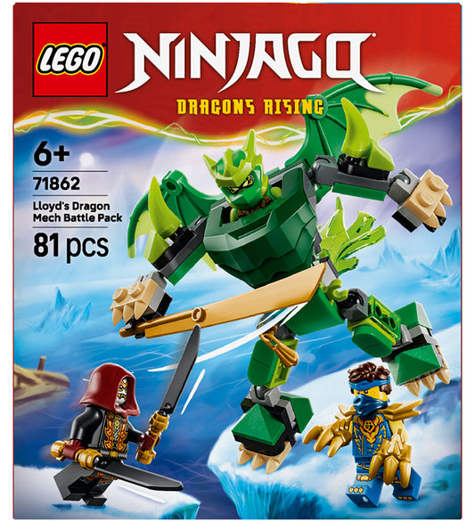 LEGO® Ninjago - Lloyd Draak-Mech Battle Pack 71862 - 81 Onderdel - LEGO® - OneSize - Blokken
