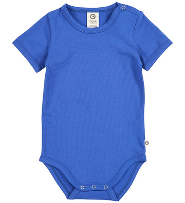 Müsli Romper s/s - Cozy Ik - Azure Blue - Müsli - 2 jaar (92) - Rompers Korte Mouw
