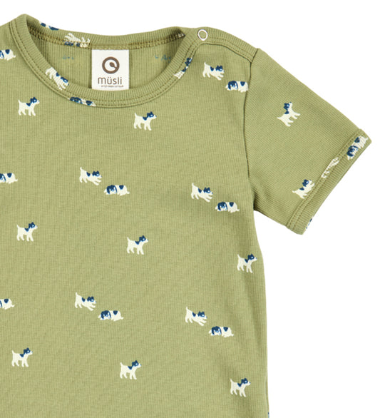 Müsli Romper s/s - Rib - Bff - Spring/Navy/Tofu - Müsli - 2 jaar (92) - Rompers Korte Mouw
