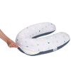 Doomoo Zwangerschap/Voedingskussenhoes - Buddy - Maan Blauw/Grij - Doomoo - OneSize - Voedingskussenhoes