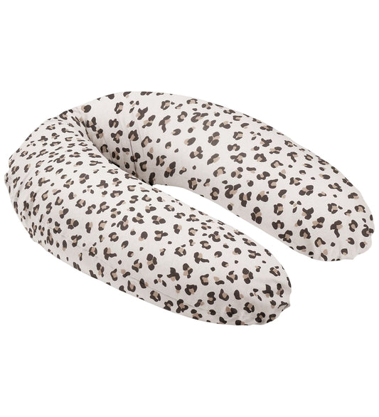 Doomoo Zwangerschap/Voedingkussen - 180 cm - Buddy - Leopard/Crè - Doomoo - OneSize - Voedingkussens