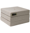 by KlipKlap Vouwbare matras - 3-voudig enkelvoudig - Beige m. Za - by KlipKlap - OneSize - Matrassen