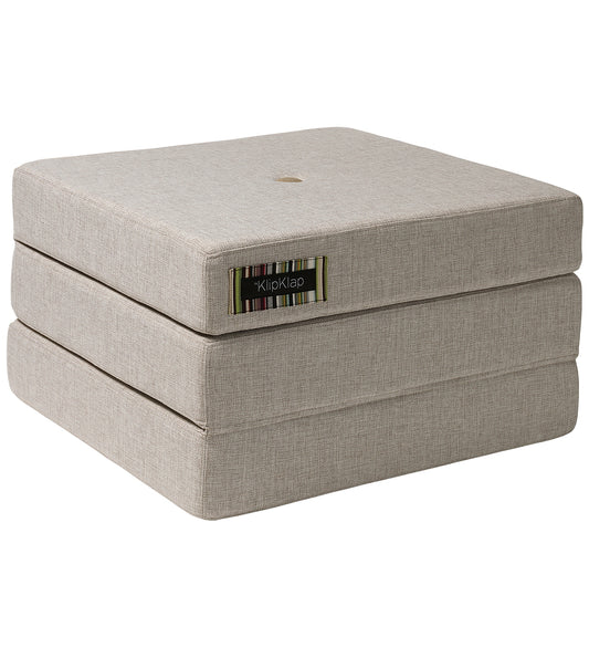 by KlipKlap Vouwbare matras - 3-voudig enkelvoudig - Beige m. Za - by KlipKlap - OneSize - Matrassen