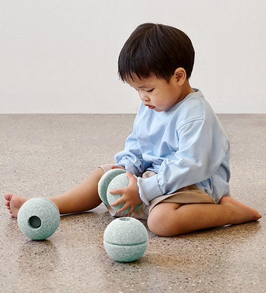 MODU 3x Schuimballen - Ocean Mint/Bos Green - MODU - OneSize - Motoriek speelgoed