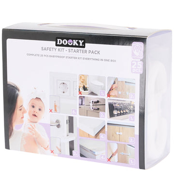 Dooky Kinderveiligheid - Starterpack - 25 Onderdelen - Wit - Dooky - OneSize - Sloten