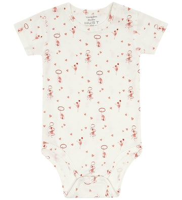 Hust and Claire Romper s/s - Bamboe - HcNoise Gymnastiek - Ivory - Hust and Claire - 1½ jaar (86) - Rompers Korte Mouw