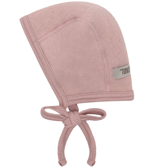 Huttelihut Babymuts - Wolvlies - Mahogany Rose - Huttelihut - 6-12 mnd - Babymutsen