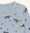 Hust and Claire Romper l/s - Uit/Bamboe -HCBaloo - Baby Blue m.  - Hust and Claire - 62 - Rompers Lange Mouw