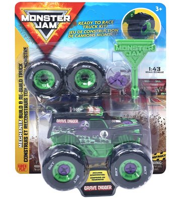 Monster Jam Truck - 1:43 - Mechanix Build N Rebuild - Dig Digg - Monster Jam - OneSize - Auto´s