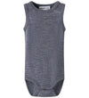 Name It Romper mouwloos - Wol - Rib - NbnWax - Folkstone Grijs - Name It - 74 - Rompers Mouwloos