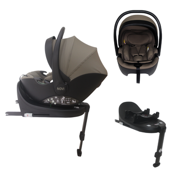 Autostoel Novi Jacky Pro 360° V2 I-Size Basic Taupe & Base