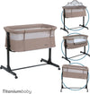 Co-sleeper Titanium Baby Solid Milan Lush Taupe incl. Klamboe