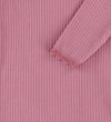 Name It Romper l/s - Rib - NbfHallie - Mesa Rose - Name It - 1 jaar (80) - Rompers Lange Mouw