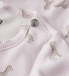Name It Romper l/s - Rib - Katoen/Modaal - NbfHalena - Wieg Roze - Name It - 68 - Rompers Lange Mouw