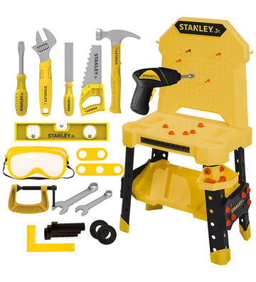 Stanley Jr. Werkbank m. Gereedschap - Geel - Stanley Jr. - OneSize - Gereedschap