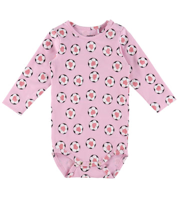 Name It Romper l/s - NbfHalana - Sweet Lilac m. Glitter - Name It - 56 - Rompers Lange Mouw