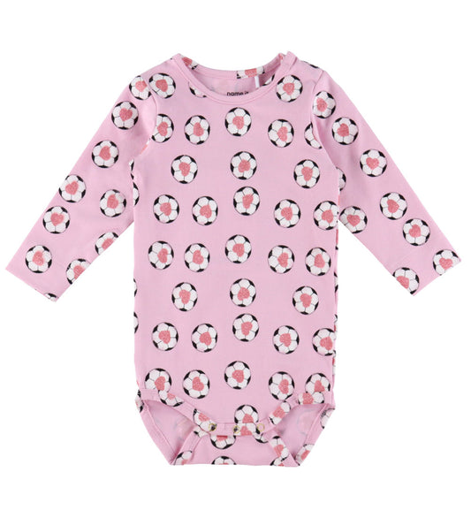 Name It Romper l/s - NbfHalana - Sweet Lilac m. Glitter - Name It - 56 - Rompers Lange Mouw