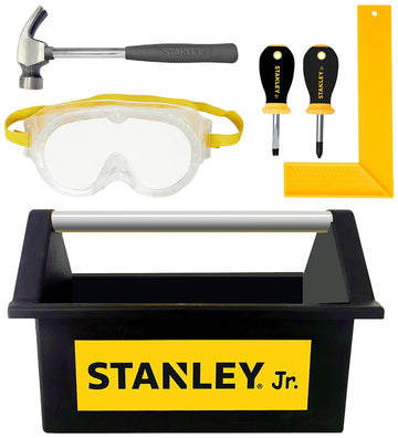 Stanley Jr. Gereedschapskist m. Gereedschap - Zwart/Geel - Stanley Jr. - OneSize - Gereedschap