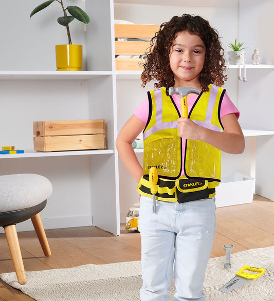 Stanley Jr. Gilet m. Gereedschap - 6 Onderdelen - Stanley Jr. - OneSize - Gereedschap