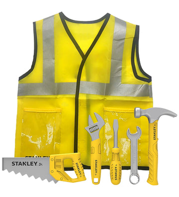 Stanley Jr. Gilet m. Gereedschap - 6 Onderdelen - Stanley Jr. - OneSize - Gereedschap