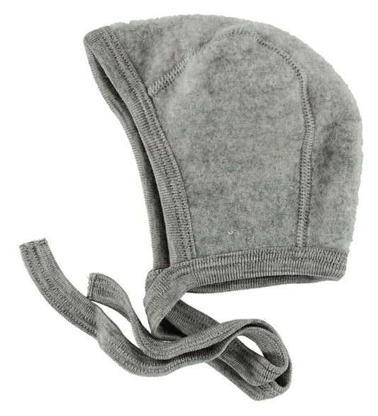 Engel Babymuts - Wol - Grijs Gevlekt - Engel - 50/56 - Babymutsen