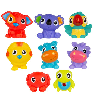 Playgro Badspeelgoed - 8 stk - First Fun Zwevende - Playgro - OneSize - Badspeelgoed