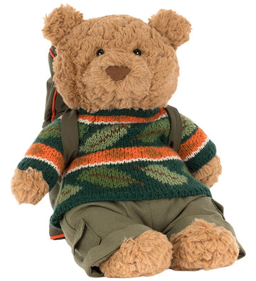 Jellycat Knuffel - 26 cm - Bartholomew Bear Wandeloutfit - Jellycat - OneSize - Knuffels