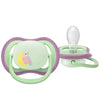 Philips Avent Gloeiende spenen - 2-pack - Ultra Air - Roze/Groen - Philips Avent - 6-18 mnd - Fopspenen