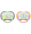 Philips Avent Gloeiende spenen - 2-pack - Ultra Air - Roze/Groen - Philips Avent - 6-18 mnd - Fopspenen