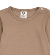 Müsli Romper l/s - Rib - Cozy Ik - Walnoot - Müsli - 74 - Rompers Lange Mouw