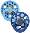 BIBS Studio Colour Fopspenen - Maat 1 - Rond - 2-pack - Breeze/C - BIBS - 0-6 mnd - Fopspenen