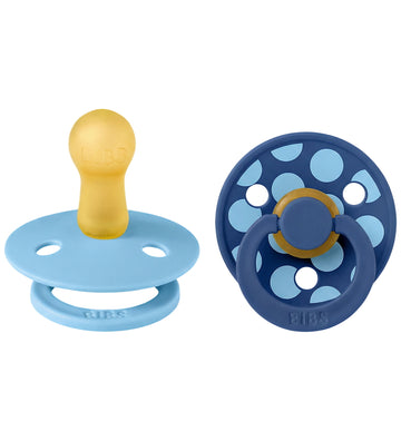 BIBS Studio Colour Fopspenen - Maat 2 -Rond - 2-pack - Breeze/Co - BIBS - 6-18 mnd - Fopspenen
