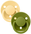 BIBS De Lux Fopspenen - Silicone - Rond - 2-pack - Pale Boter/Wa - BIBS - OneSize - Fopspenen