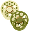 BIBS Studio Colour Fopspenen - Maat 1 - Rond - 2-pack - Luna/Was - BIBS - 0-6 mnd - Fopspenen