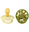 BIBS Studio Colour Fopspenen - Maat 1 - Rond - 2-pack - Luna/Was - BIBS - 0-6 mnd - Fopspenen