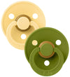 BIBS Colour Fopspenen - Maat 3 - Rond - 2-pack - Pale Boter/Wasa - BIBS - 18+ mnd - Fopspenen