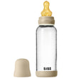 BIBS Babyflesje - 240 ml - Glas/Natuurlijk Rubber - Vanilla Glow - BIBS - OneSize - Babyflesjes