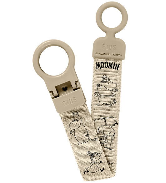 BIBS x MOOMIN Speenketting - Clip Loop - Vanilla - BIBS - OneSize - Speenkettingen