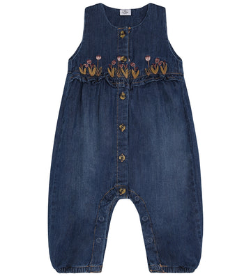 Hust and Claire Jumpsuit - HCMagdalena - Blue Denim - Hust and Claire - 1 jaar (80) - Jumpsuits