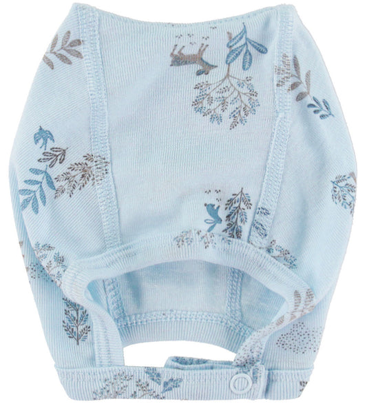 Joha Babymuts - Wol/Zijde - Blauw m. Naturel - Joha - 41 cm - Babymutsen