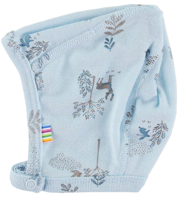Joha Babymuts - Wol/Zijde - Blauw m. Naturel - Joha - 37 cm - Babymutsen