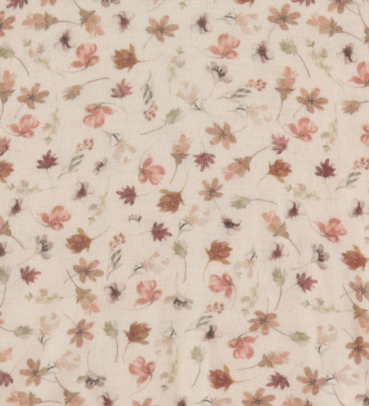 Joha Babymuts - Wol - Roze m. Bloemen - Joha - 34 cm - Babymutsen