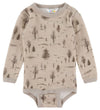 Joha Romper l/s - Wol/Viscose - Beige m. Bomen - Joha - 50 - Rompers Lange Mouw