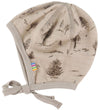 Joha Babymuts - Wol/Viscose - Beige m. Bomen - Joha - 48 cm - Babymutsen