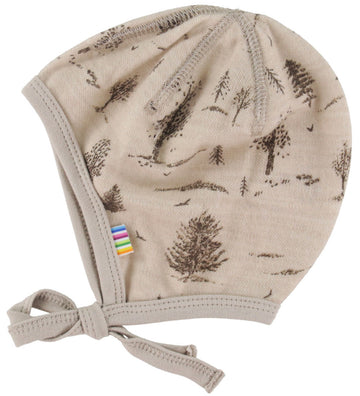 Joha Babymuts - Wol/Viscose - Beige m. Bomen - Joha - 48 cm - Babymutsen