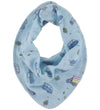 Joha Kwijlsjaaltje - Wol/Viscose - Blauw m. Auto´s - Joha - OneSize - Kwijlsjaaltjes