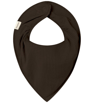 MarMar Kwijlsjaaltje - Katoen/Modaal - Rib - Dark Roast - MarMar - OneSize - Kwijlsjaaltjes