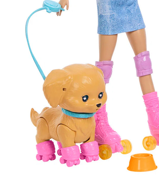 Barbie Pop - Huisdier Skate N Ren Pup - Barbie - OneSize - Poppen